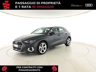 Usata Audi A3 Advanced 116 CV (85 kW) 2022 Grigio manhattan metallizzato Berlina