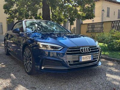 Usata Audi A5 Cabriolet Sport 190 CV (139 kW) 2018 Blu/azzurro Cabrio