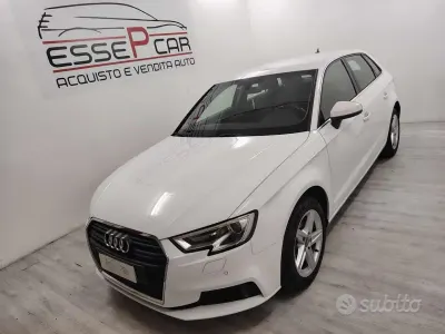 Usata Audi A3 Sport 116 CV (85 kW) 2019 Bianco Berlina