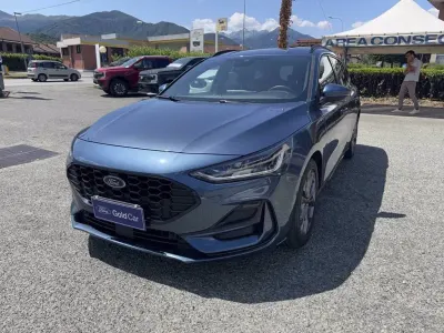 Begagnad Ford Focus ST-Line X 125 HK (91 kW) 2022 Blå Kombi