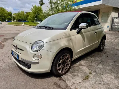 Usata Fiat 500 Sport 100 CV (73 kW) 2011 Bianco Cabrio