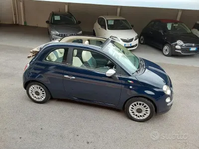 Usata Fiat 500 Lounge 69 CV (50 kW) 2011 Bluazzurro Cabrio