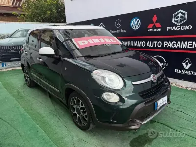 Usata Fiat 500L Trekking 85 CV (62 kW) 2014 Verde Monovolume