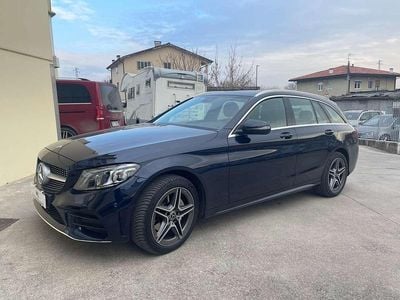 Usata Mercedes C220 Premium 194 CV (142 kW) 2019 Blu/azzurro Station wagon