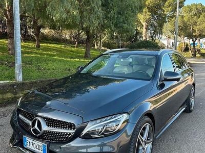 Usata Mercedes C200 AMG 136 CV (100 kW) 2015 Grigio Berlina