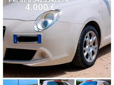 Usata Alfa Romeo MiTo Distinctive 78 CV (57 kW) 2009 Bianco Utilitaria