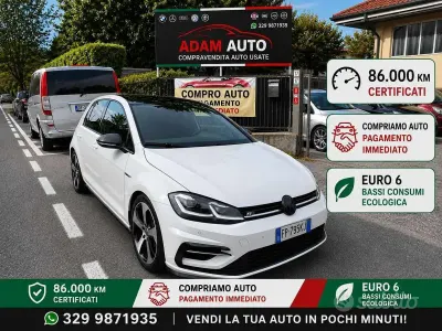 Usata VW Golf VII R-line 150 CV (110 kW) 2018 Bianco Berlina