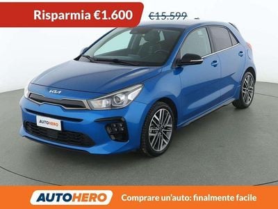 Usata Kia Rio GT-Line 101 CV (74 kW) 2021 Blu/azzurro Berlina