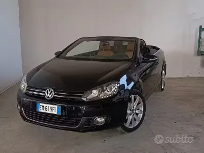 Usata VW Golf Cabriolet 105 CV (77 kW) 2012 Nero Cabrio