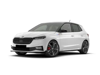 Nuova Skoda Fabia 175 CV (128 kW) 2026 Bianco luna metallizzato nero tulipano p Utilitaria