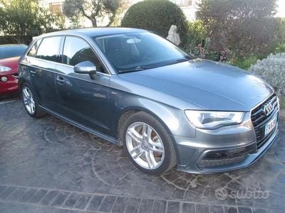 Usata Audi A3 Attraction 110 CV (80 kW) 2014 Grigio Berlina