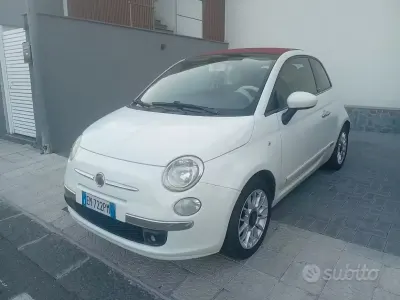 Usata Fiat 500C Lounge 69 CV (50 kW) 2012 Bianco Cabrio