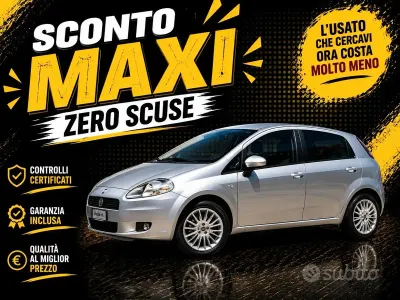 Usata Fiat Punto Easy 75 CV (55 kW) 2012 Argento Utilitaria