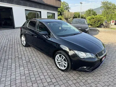 Usata Seat Leon Style 105 CV (77 kW) 2014 Nero Berlina