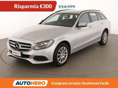 Usata Mercedes C180 Business 116 CV (85 kW) 2017 Argento Station wagon