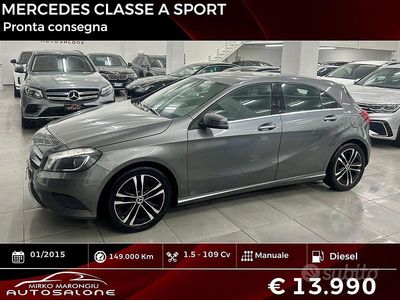 Usata Mercedes A180 110 CV (80 kW) 2015 Grigio Berlina