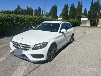 Usata Mercedes C200 136 CV (100 kW) 2015 Bianco Station wagon