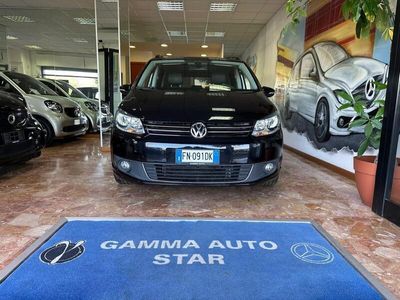 usata VW Touran 1.6 TDI 105CV DSG HIGHLINE NERO PELLE NERA TETTO NAVI C.L.17" COME NUOVO!!!