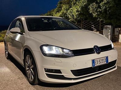 Usata VW Golf VII Highline 110 CV (80 kW) 2014 Bianco Berlina