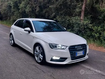Usata Audi A3 S-Line 150 CV (110 kW) 2015 Bianco Berlina