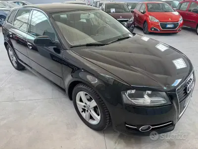 Usata Audi A3 Attraction 105 CV (77 kW) 2011 Nero Utilitaria