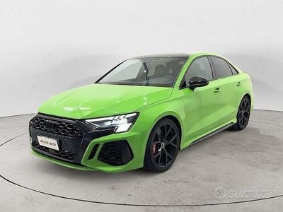 Usata Audi RS3 Ambiente 400 CV (294 kW) 2022 Verde Berlina