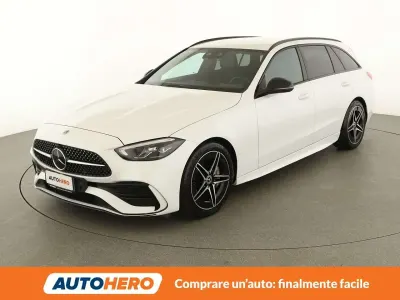 Usata Mercedes C200 AMG line 204 CV (150 kW) 2021 Bianco Station wagon