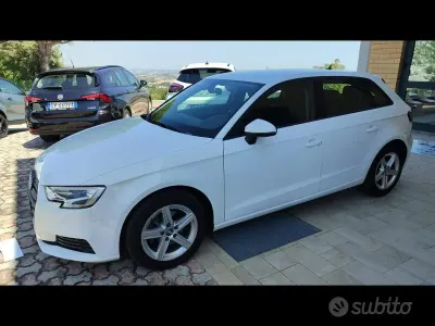 Usata Audi A3 131 CV (96 kW) 2020 Bianco Berlina