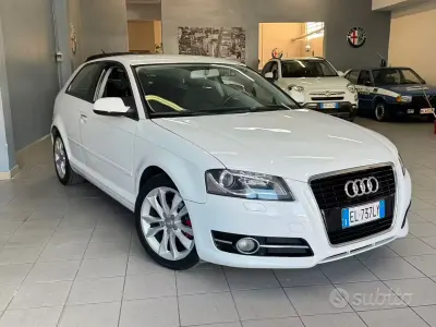 Usata Audi A3 Ambition 105 CV (77 kW) 2012 Bianco Utilitaria