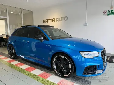 Usata Audi RS3 Ambiente 400 CV (294 kW) 2018 Blu/azzurro Berlina