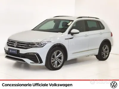 Usata VW Tiguan R-line 150 CV (110 kW) 2021 Bianco SUV