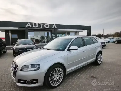 Usata Audi A3 Ambition 105 CV (77 kW) 2010 Grigio Utilitaria