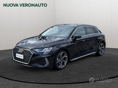 Usata Audi A3 Sportback e-tron 150 CV (110 kW) 2022 Nero Utilitaria