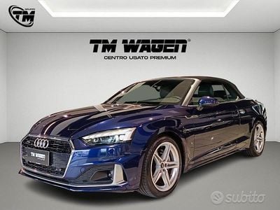 Usata Audi A5 Cabriolet Advanced 204 CV (150 kW) 2021 Blu Cabrio