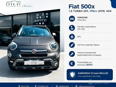 Usata Fiat 500X Cross Plus 170 CV (125 kW) 2016 Grigio SUV