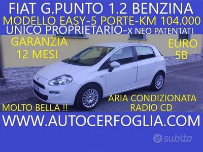 Usata Fiat Punto Easy 69 CV (50 kW) 2013 Bianco Utilitaria