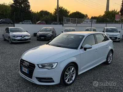 Usata Audi A3 Ambition 110 CV (80 kW) 2014 Bianco Berlina