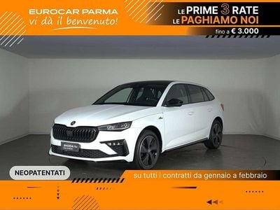Nuova Skoda Scala Monte Carlo 116 CV (85 kW) 2025 Bianco luna metallizzato Utilitaria