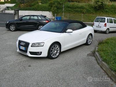 Usata Audi A5 Cabriolet 211 CV (155 kW) 2009 Bianco Cabrio