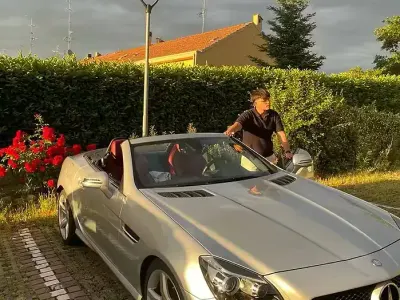 Usata Mercedes SLK250 Premium 204 CV (150 kW) 2015 Grigio Cabrio