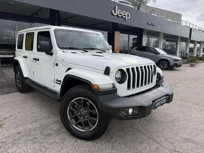 Usata Jeep Wrangler Unlimited 80th Anniversary 272 CV (200 kW) 2021 Bianco SUV