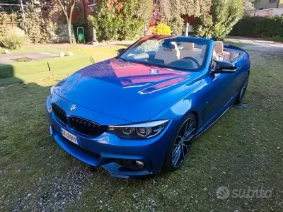 Usata BMW 430 Cabriolet M Sport 252 CV (185 kW) 2018 Blu Cabrio