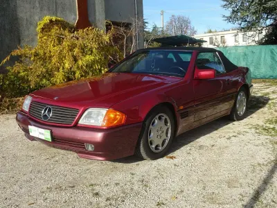 Usata Mercedes SL500 335 CV (246 kW) 1991 Rosso Cabrio