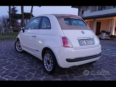 Usata Fiat 500C Lounge 69 CV (50 kW) 2011 Bianco Cabrio