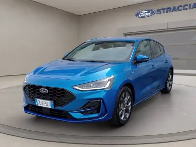Usata Ford Focus ST-Line 125 CV (91 kW) 2022 Blu metallizzato Berlina