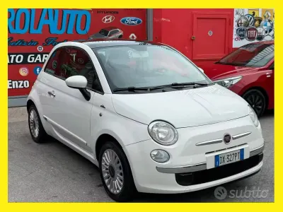 Usata Fiat 500 Lounge 69 CV (50 kW) 2009 Bianco Cabrio