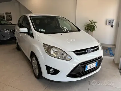 Usata Ford C-MAX Titanium 116 CV (85 kW) 2014 Bianco Monovolume
