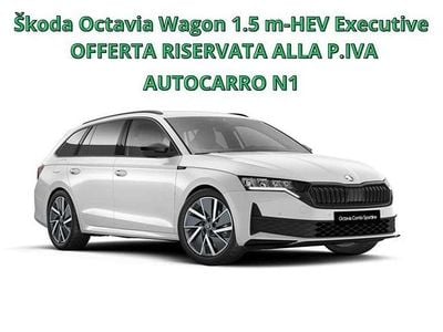 Nuova Skoda Octavia Executive 116 CV (85 kW) 2025 Bianco Station wagon