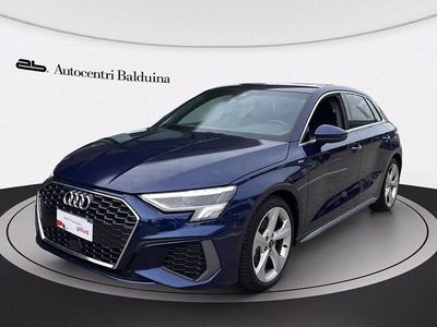 Usata Audi A3 S-Line 150 CV (110 kW) 2024 Blu navarra metallizzato Berlina