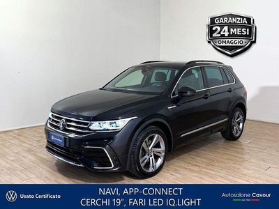 Usata VW Tiguan R-line 150 CV (110 kW) 2021 Deep black SUV